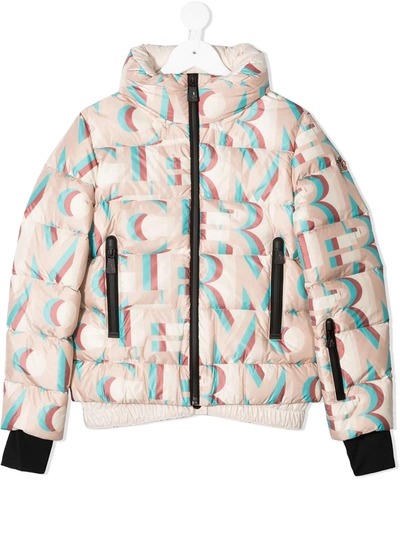 Moncler Kids' Vonne Down Jacket In Neutrals