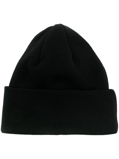 A Kind Of Guise Fine Knitted Beanie In Black