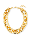 Kenneth Jay Lane Medium Oval-link Necklace In Gold