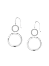 Ippolita Medium Open Snowman Earrings In Sterling Silver With Diamonds