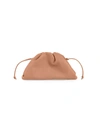 Bottega Veneta The Pouch Small Gathered Leather Clutch In Clay-gold