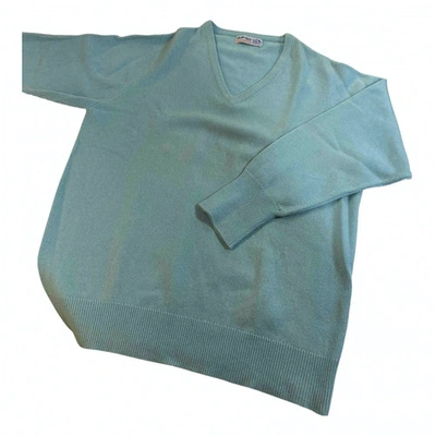 Pre-owned Ballantyne Cashmere Pull In Turquoise