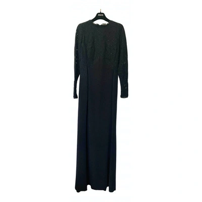 Pre-owned Emilio Pucci Silk Maxi Dress In Black