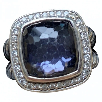 Pre-owned David Yurman Purple Silver Ring