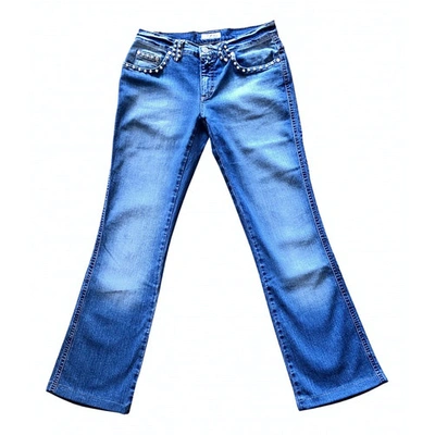 Pre-owned Blumarine Bootcut Jeans In Blue