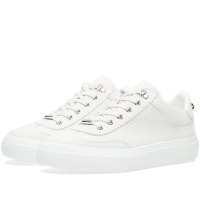 Jimmy Choo Men's Cash Lace Up Sneakers In White