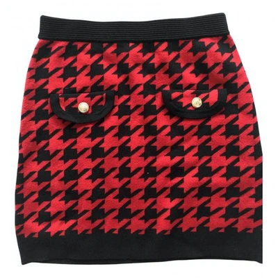 Pre-owned Claudie Pierlot Red Wool Skirt