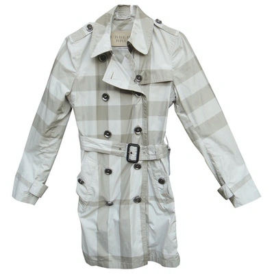Pre-owned Burberry Trench Coat In Grey