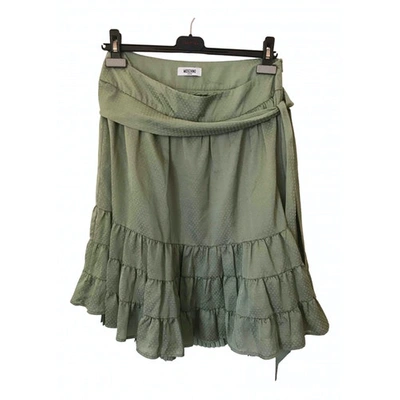 Pre-owned Moschino Mid-length Skirt In Green