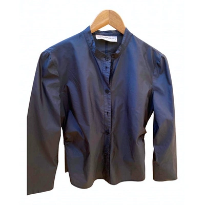 Pre-owned Emporio Armani Silk Short Vest In Blue