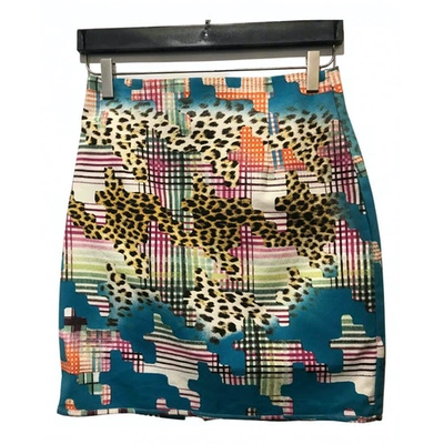 Pre-owned Just Cavalli Mini Skirt In Multicolour