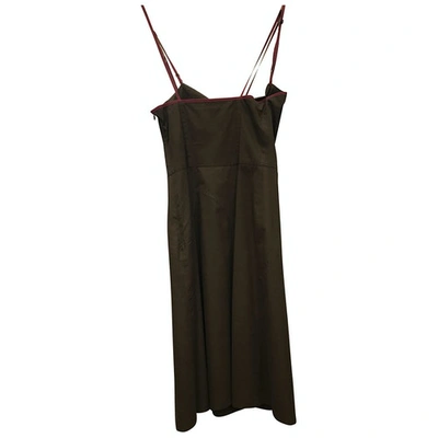 Pre-owned Barbara Bui Mid-length Dress In Khaki