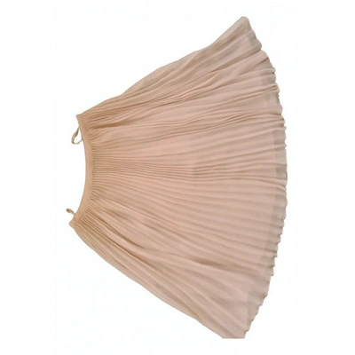 Pre-owned French Connection Mid-length Skirt In Beige
