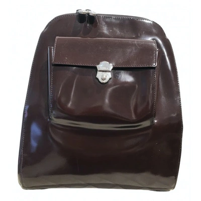 Pre-owned Furla Leather Backpack In Brown