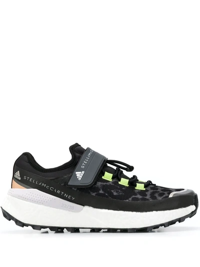 Adidas By Stella Mccartney Outdoor Boost Leopard-print Sneakers In Black