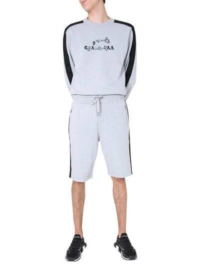 Dolce & Gabbana Crew Neck Sweatshirt In Grey