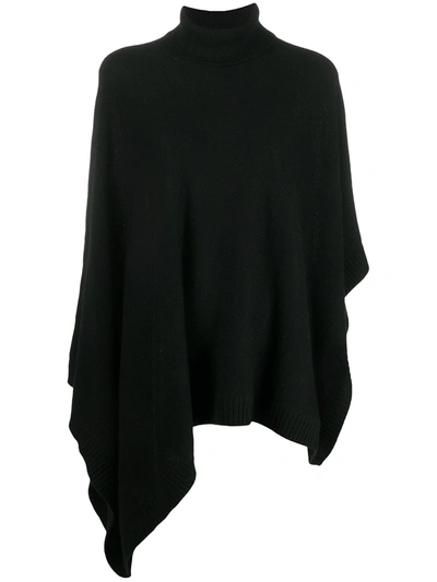 Michael Michael Kors Draped Asymmetric Jumper In Black