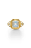 Temple St Clair Classic Sugar Loaf Ring In Blue Moonstone