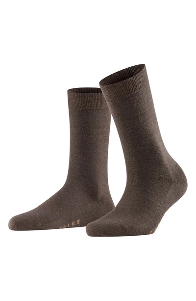 Falke Soft Merino Sock In Dk Brown