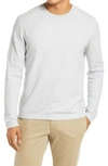 Vince Crew Neck Linen & Cashmere Sweater In Heather Grey