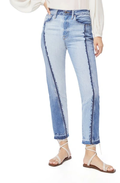Frame Le Mix Multi Denim Patchwork Jeans In Palomino