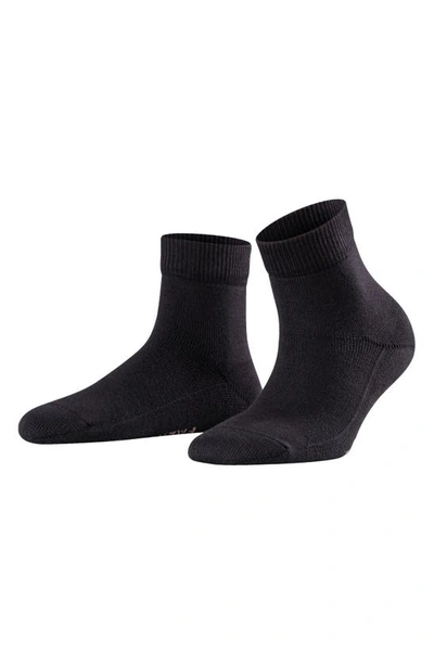 Falke Light Cuddle Pad Crew Socks In Black