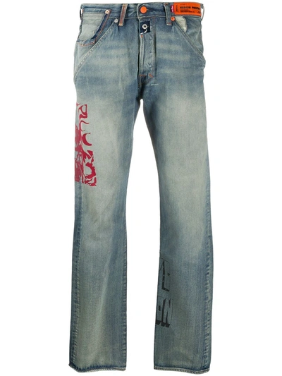 Heron Preston X Levi's® 501 Concrete Jungle Jeans In Blue