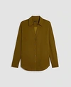 Ann Taylor Essential Shirt In Olive Sprig