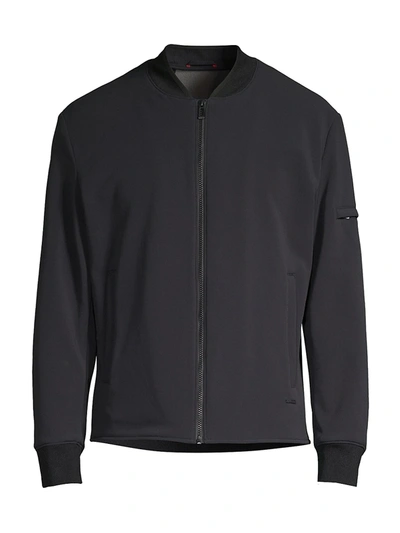 Hugo Buck Water Repellent Performance Bomber Jacket In Black