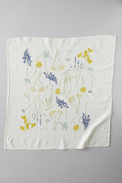 Anthropologie Northern Regional Wild Flower Dish Towel In Assorted