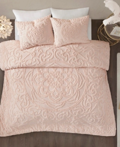 Madison Park Laetitia Medallion 3-pc. Comforter Set, Full/queen In Blush