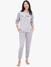 Kate Spade Fa-la-la Jogger Pj Set In Grey Dot