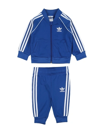 Adidas Originals Babies' Adidas Toddler And Little Kids' Originals Adicolor Sst Track Suit In Bright Blue