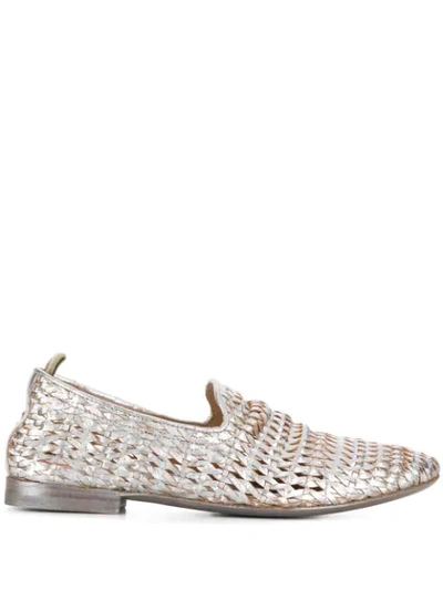Officine Creative Lilas Loafers In Silver