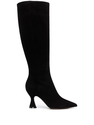 L'autre Chose Knee-length Pointed Boots In Black