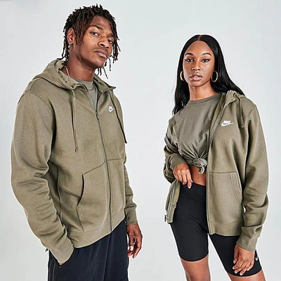 Nike Sportswear Club Fleece Full-zip Hoodie In Green