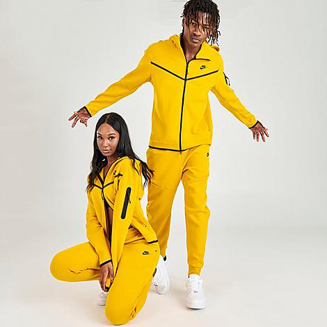 Nike Tech Fleece Taped Jogger Pants In Yellow | ModeSens