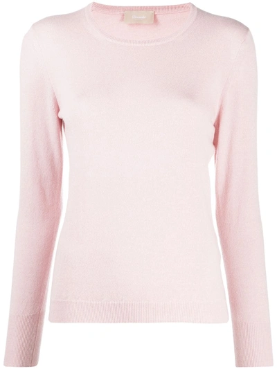 Drumohr Round-neck Cashmere Jumper In Pink