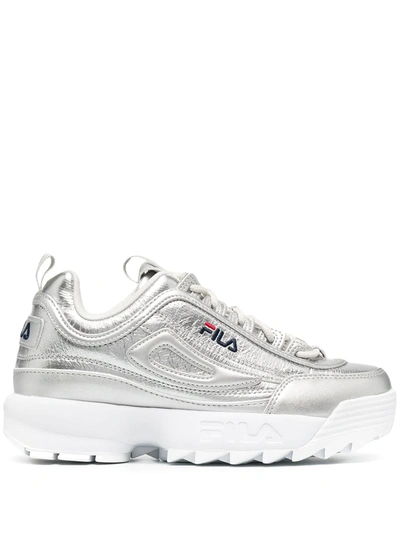 Fila Disruptor Low Sneakers In Silver