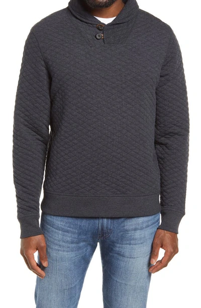 Billy Reid Shawl Collar Pullover In Dark Navy