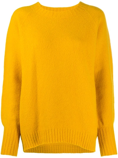 Drumohr Blouson-sleeved Jumper In Yellow