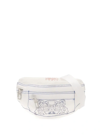 Kenzo Tiger Belt Bag In White