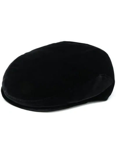 Dolce & Gabbana Dolce And Gabbana Black Wool Newsboy Cap