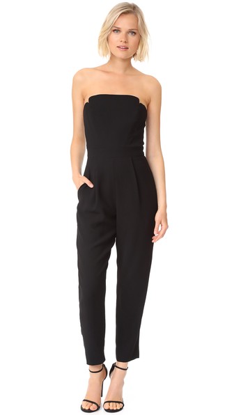 Jill Jill Stuart Strapless Jumpsuit In Black | ModeSens