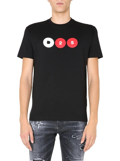 Dsquared2 Crew Neck T-shirt In Black