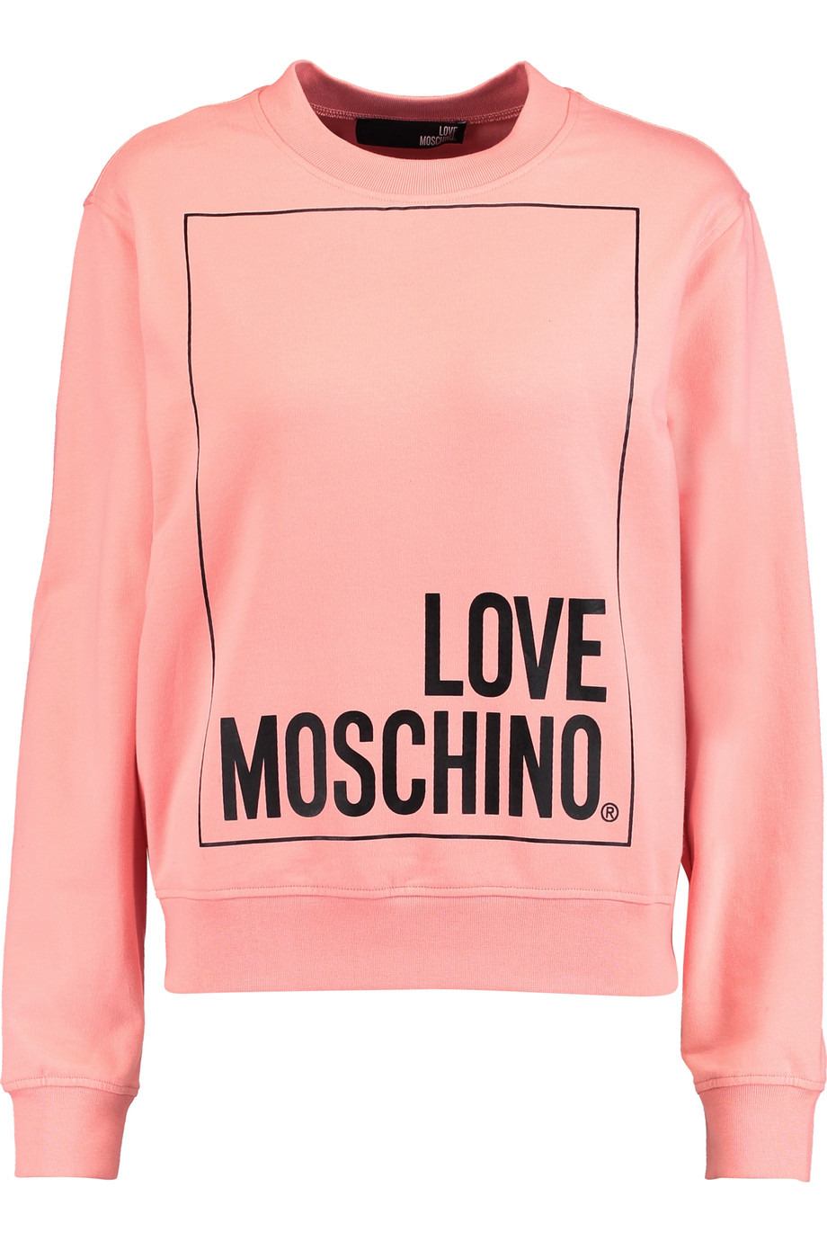 Love Moschino Printed Cotton-blend Jersey Sweatshirt | ModeSens