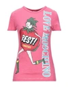 Love Moschino T-shirts In Fuchsia