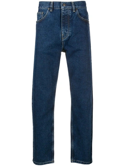 Carhartt Straight Leg Jeans In Blue