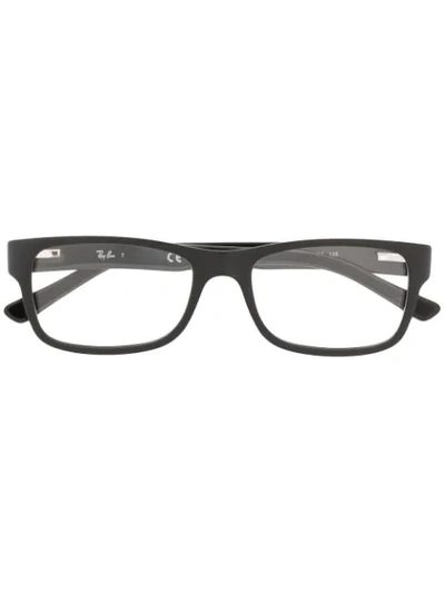 Ray Ban Square Frame Glasses In Black