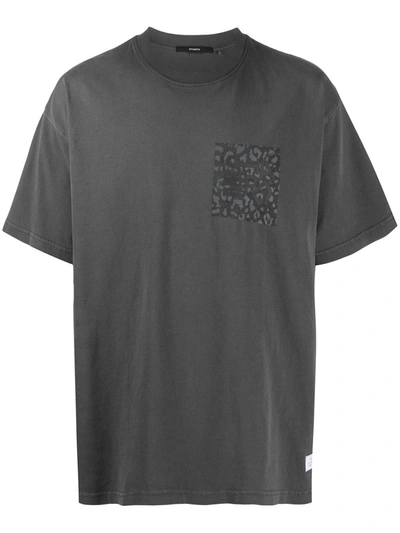 Stampd Leopard Patch T-shirt In Grey